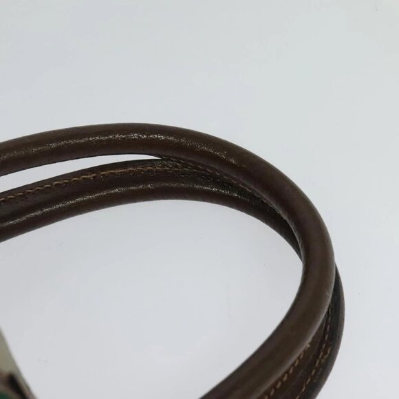 GUCCI GG Supreme Web Sherry Line Hand Bag PVC Beige Gold Red Auth sw234 - Picture 8 of 15